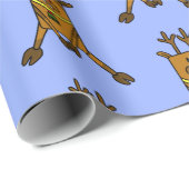 鹿トナカイおもしろいスケッチキッズ ラッピングペーパー (ロールコーナー)