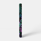 鹿トリップ（幻覚体験）のようなスカル SAMSUNG GALAXYケース (左側面)