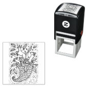 鹿ハレキツネ森林野生動物，自然のコルヌコピア セルフインキングスタンプ (インサイチュ)