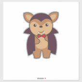 鹿ハロウィーンかわいい悪魔の吸血鬼の衣装 シール (シート)