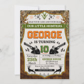 鹿ハンターバースデーパーティー 招待状 (正面)