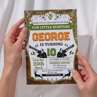 鹿ハンターバースデーパーティー 招待状