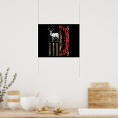 鹿ハンターボウ狩り ポスター (キッチン)