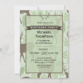 鹿ハンター誕生日パーティーの招待 招待状 (正面)