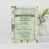 鹿ハンター誕生日パーティーの招待 招待状 (スタンド正面)