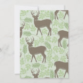 鹿ハンター誕生日パーティーの招待 招待状 (裏面)