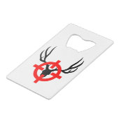 鹿ハンター – ブルズアイ クレジットカード栓抜き (裏面アングル)