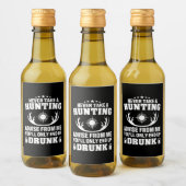 鹿ハンター 飲酒 ワインラベル (ボトル)