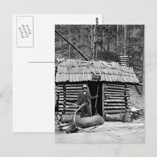 鹿ハンター， 1901 ポストカード (正面/裏面)