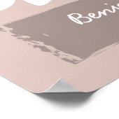 鹿ハートゲストブックポスター – 150署名 ポスター (角)