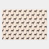 鹿バックス立ち上がりパターン ラッピングペーパーシート (正面3)