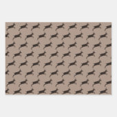 鹿バックス立ち上がりパターン ラッピングペーパーシート (正面2)