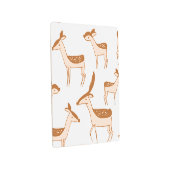 鹿パターンデザイン動物可愛いポストカードのポスター メタルプリント (3/4)