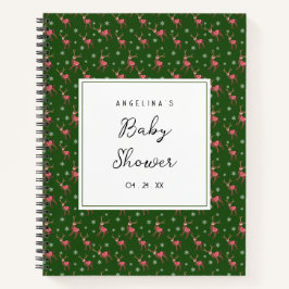 鹿パターン赤ちゃんシャワーギフトリストノート ノートブック