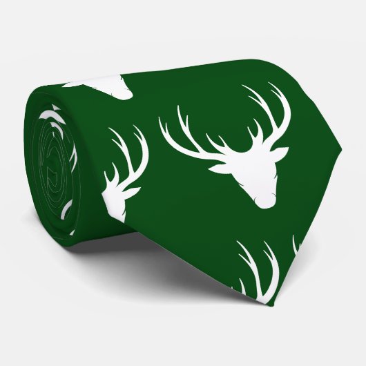 鹿パターン ネクタイ (ロール)