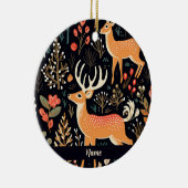 鹿パーソナライズされたお洒落オーナメント セラミックオーナメント (右)