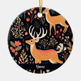 鹿パーソナライズされたお洒落オーナメント セラミックオーナメント