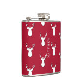 鹿パーソナライズされたトロフィパターンフェスティバル フラスク (右)
