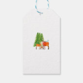 鹿パーソナライズされた科クリスマス ギフトタグ (裏面)