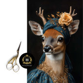 鹿ビクトリアンポートレート切り離し 薄葉紙