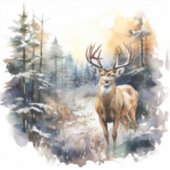 鹿ビニールのシール シール (正面)