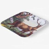 鹿ファミリーヴィンテージ誕生会 ペーパープレート (傾斜あり)