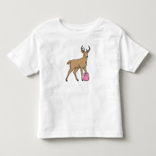 鹿フィットネスダンベル トドラーTシャツ