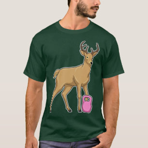 鹿フィットネスダンベル Tシャツ