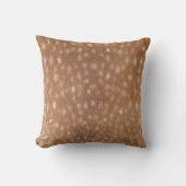 鹿フェイク毛斑点アニマルプリント クッション (正面)