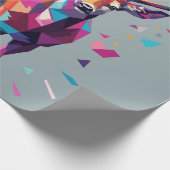 鹿ポップ・アートの芸 ラッピングペーパー (角)