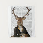 鹿ポートレート タペストリー (正面)