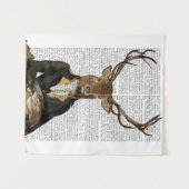 鹿ポートレート タペストリー (正面(横))