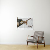 鹿ポートレート タペストリー (インサイチュ(横))