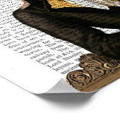 鹿ポートレート ポスター (角)