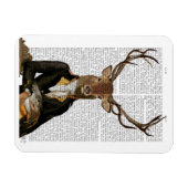 鹿ポートレート マグネット (横)