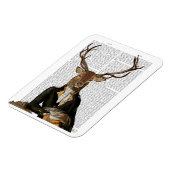 鹿ポートレート マグネット (左側)