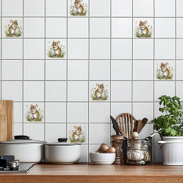 鹿マウス タイル