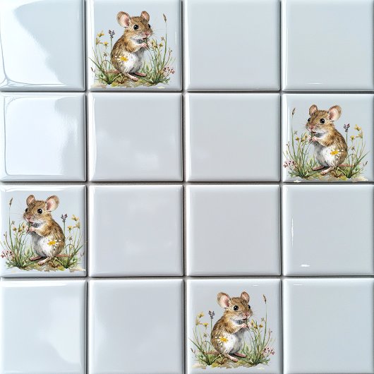 鹿マウス タイル