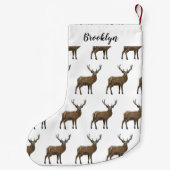 鹿マンガイラストレーション スモールクリスマスストッキング (裏面)