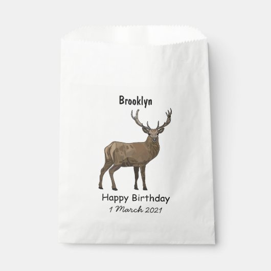 鹿マンガイラストレーション フェイバーバッグ (正面)