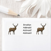 鹿マンガイラストレーション ラベル (インサイチュ)