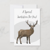 鹿マンガイラストレーション 招待状 (裏面)