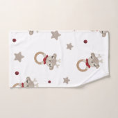 鹿マンガ バスタオルセット (ハンドタオル)