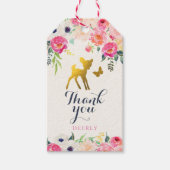 鹿メッセージカード ギフトタグ (正面)