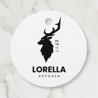 鹿メッセージカード フェイバータグ