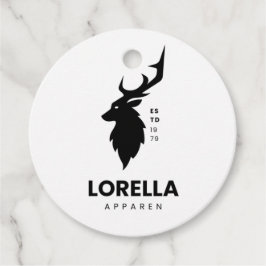 鹿メッセージカード フェイバータグ