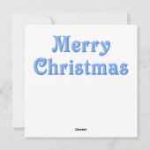 鹿メリークリスマスグリーティングカード シーズンカード (裏面)