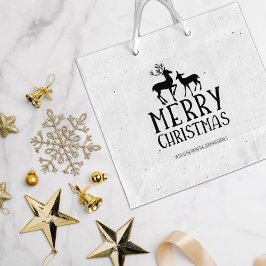 鹿メリーモダンクリスマス、家族の大 ラバースタンプ