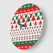 鹿メリー ラージ壁時計 (傾斜)