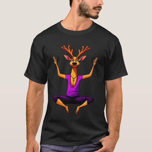 鹿ヨガ Tシャツ (正面)